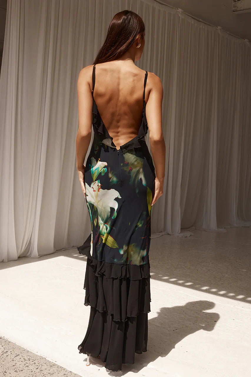 Namari Maxi Dress- Lily Print