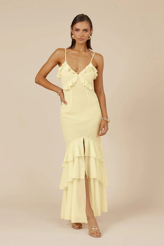 Namari Maxi Dress- Lemon