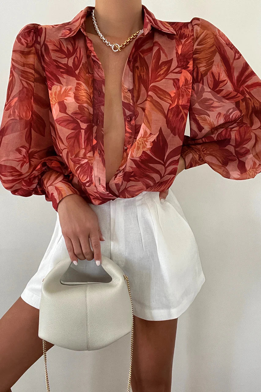 Fleetwood Blouse- Tropics